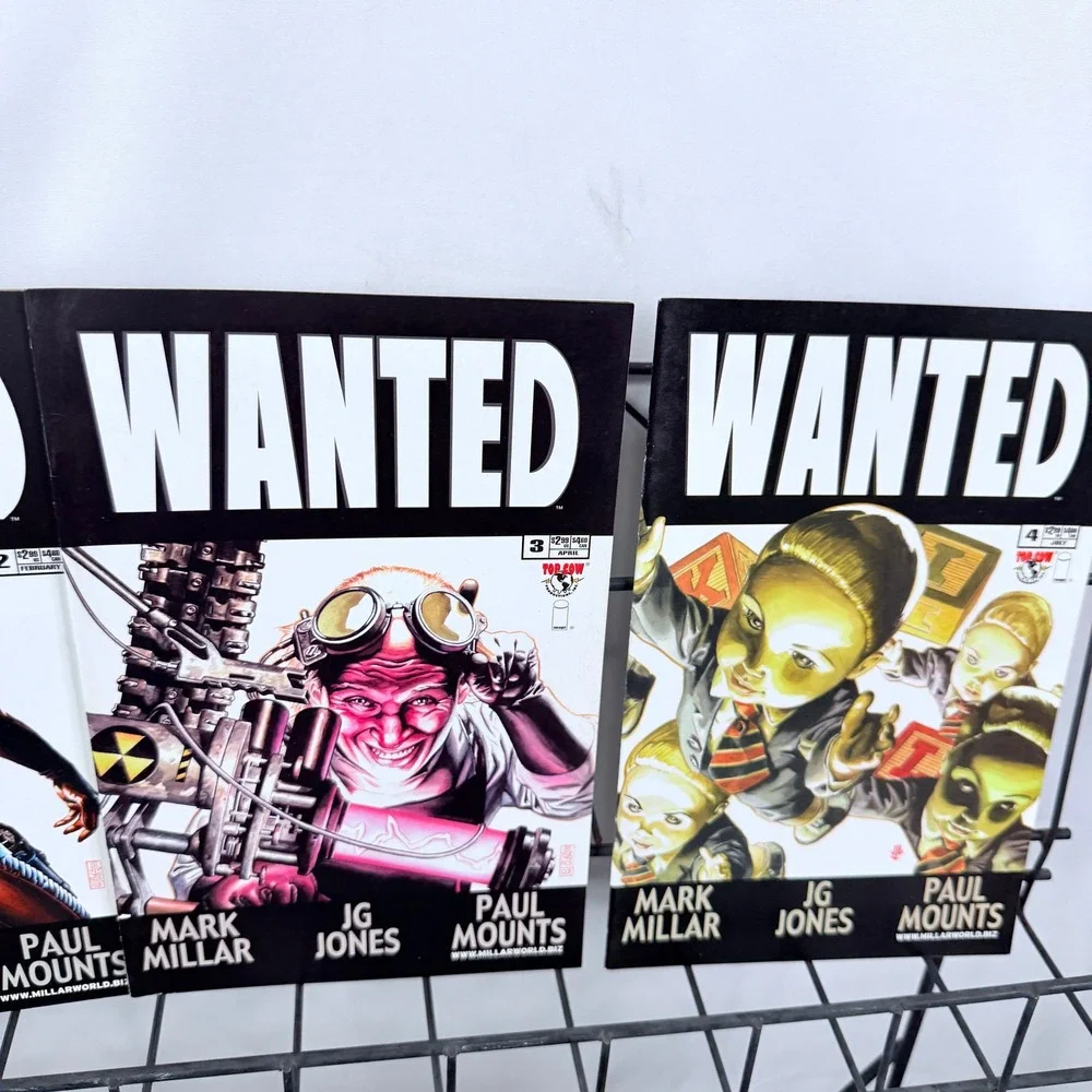 Wanted 1 Death Row Edition, 2-6 & Dossier lot Mark Millar JG Jones Top Cow